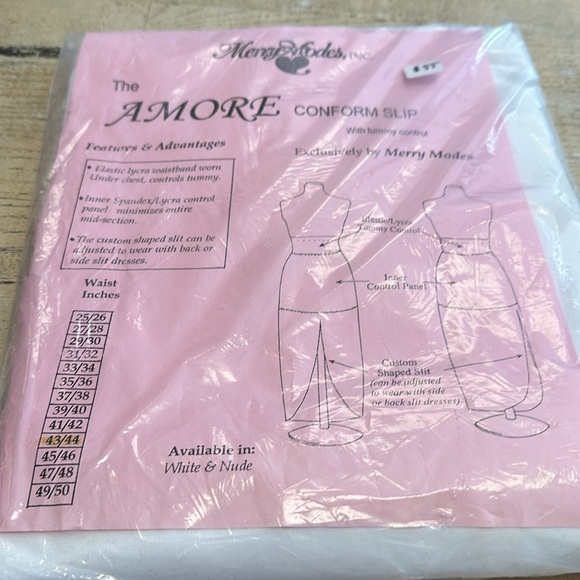 Merry Modes Amore conform slip with tummy control Size 2X - Picture 2 of 4
